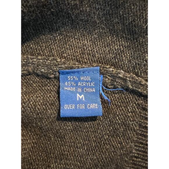 VTG Abercrombie & Fitch Sweater Men Muscle Brown V-Neck Pullover Preppy Academia - Picture 5 of 5